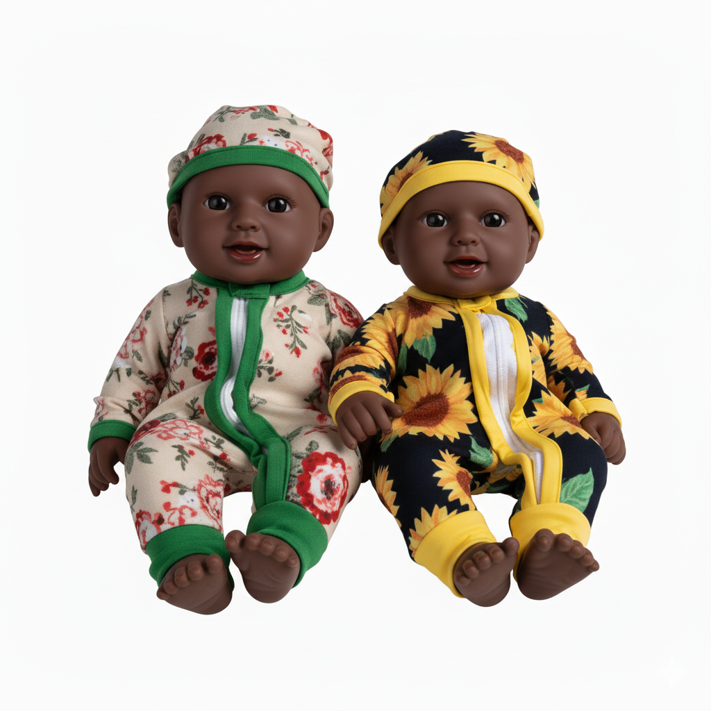 Twin Baby Dolls Set