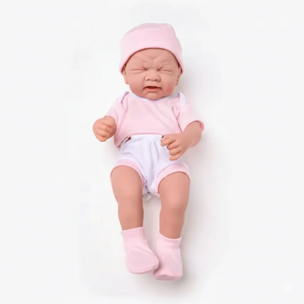 Bella Baby Doll — close-up face detail showing blue eyes