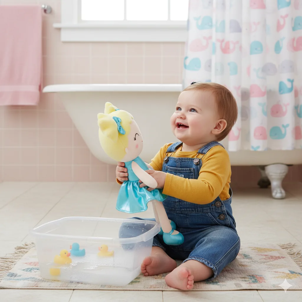 Emma Bath Doll — full accessories set